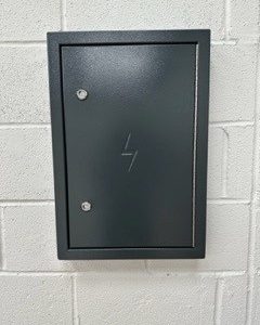 ARCHITRAVE ELECTRIC METER OVERBOX 600 X 445 X 70 BLACK