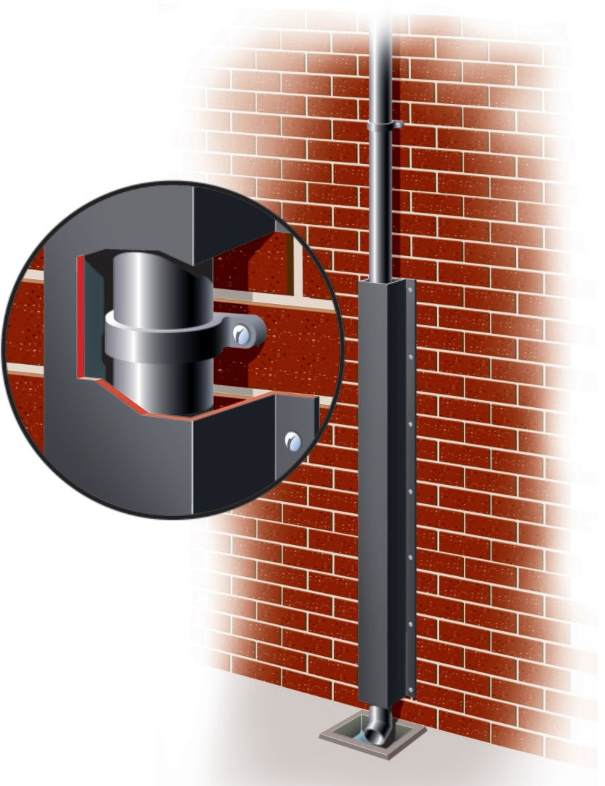 COPPER PIPE PROTECTOR GREY