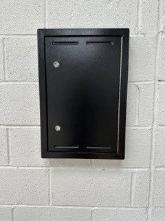 ARCHITRAVE GAS METER OVERBOX 600 X 445 X 70 BLACK
