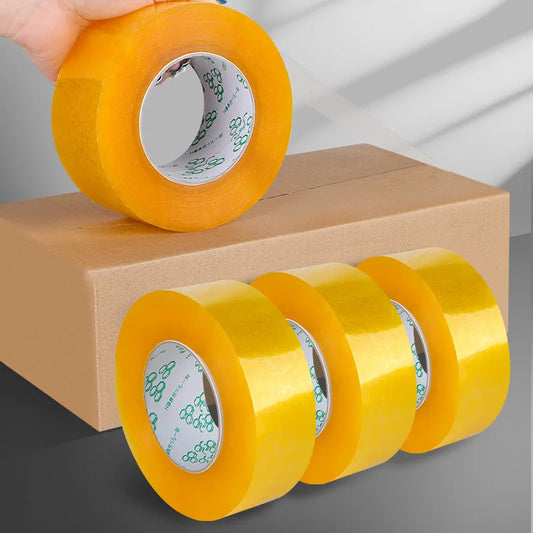 Tape for packing boxes - Yellow/Brown/Transparent